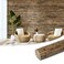 Art3d 12 x 96 in Pole Wrap Natural Bamboo Wall Panel, 1-Pack, Dark Burned