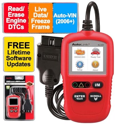 Autel OBD2 Scanner AL329, Vehicle Check Engine Code Reader