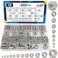 ZQZ 345Pcs SAE Hex NutLock Nuts Assortment Kit (4-1/2Hardware Nut Set