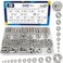 ZQZ 345Pcs SAE Hex NutLock Nuts Assortment Kit (4-1/2Hardware Nut Set