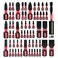 GEINXURN Screwdriver Bit Set with PH1/PH2/PH3/SQ1/SQ2/T20/T25/SL8/SL10 and 1Pcs Impact Bit Holder, 60Pieces Impact Rate Insert Driver Bit Set