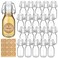 Queekay 20 Pack Mini Swing Top Glass Bottles