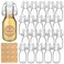 Queekay 20 Pack Mini Swing Top Glass Bottles