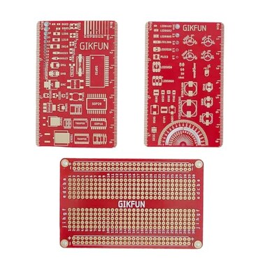 Gikfun 3 Inch PCB Ruler SMD Component Reference Engineers Measuring Tool