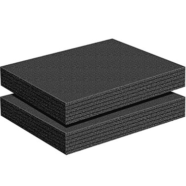 Treela 2 Pcs Customizable Polyethylene Foam Sheets 16x12x2