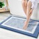 OLANLY Bathroom Rugs 30x20, Soft Absorbent Microfiber Bath Rugs, Blue