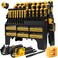 HORUSDY 140-Piece Magnetic Screwdriver Set with Plastic Racking, Includes SAEMetric Hex Keys, Precision Screwdriver and Magnetizer Demagnetizer DIY Tools for Men Tools Gift