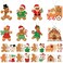 Funrous 48 Pcs Christmas Gingerbread Men Crafts Kit DIY Hanging Ornaments