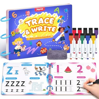 JoyCat Preschool Learning Activities 48 Reusable Pages for 3-8