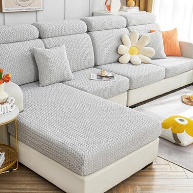Yoovat Couch Cushion Covers for Couches and Sectional Sofa Covers Washable