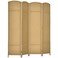 HOMCOM Room Divider 4 Panel Folding Privacy Screen 5.6' Tall Black