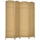 HOMCOM Room Divider 4 Panel Folding Privacy Screen 5.6' Tall Black