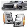 HECASA LED Projector Headlight Compatible with 2007-2014 Cadillac Escalade