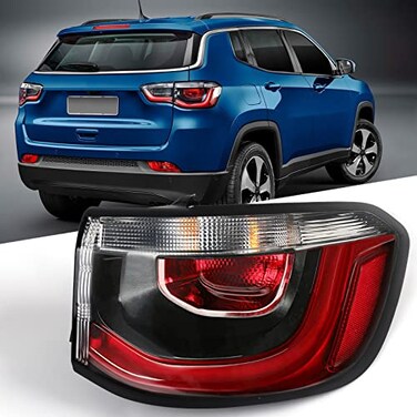 Huray Right Outer Tail Light Fit for Jeep Compass 2017-2021 RH