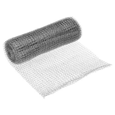 PATIKIL 6inx10ft Wire Mesh Hole Fill Fabric,Stainless Steel Mesh
