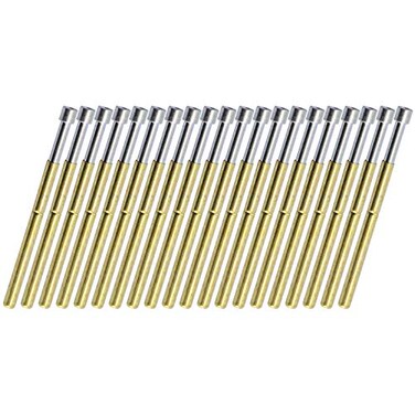 MEETOOT 20pcs P125-A Spring Test Probe Pogo Pin Test Tools Dia 2.5mm Concave Tip Head 2.02mm Thimble Length 33.35mm PCB Testing Pin Spring Contact Probe
