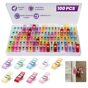 Bofoho 100PCS Sewing Clips with Storage Box