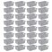Sterilite Small Weave Open Bin, Plastic Basket, Cement, 11 In, 32-Pack