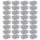 Sterilite Small Weave Open Bin, Plastic Basket, Cement, 11 In, 32-Pack