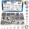 ZQZ 360Pcs Metric Hex NutLock Nuts Assortment Kit (M3-M12Hardware Nut