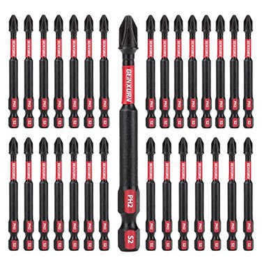 Geinxurn Impact Tough2 Phillips 3 in. Insert Driver Bits,30Pack Bulk PH2 Screwdriver Bits Set