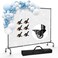 GLOSHOOTING 10x7.5ft Backdrop Stand with Wheels, Adjustable Photo Stand Kit