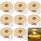 Honoson 8 Pcs Wooden LED Display Base, Round Surface Style