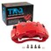 TRQ Front Left Right Brake Caliper w/Bracket Performance Red Driver
