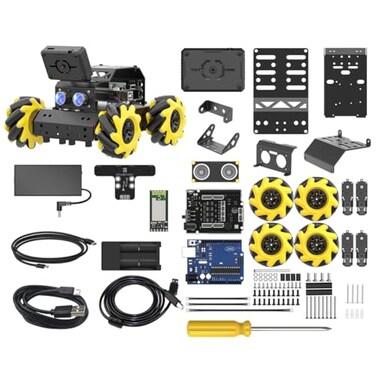 LewanSoul Robotic Kit for Arduino Robot Car AI Camera Vision Recognition Target Tracking Obstacle Avoidance, Programmable STEM Robot Gift for Ages 14 16, Camera Robot Kit, miniAuto Standard Kit
