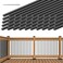 Muzata 50 Pack 32" Black Aluminum Round Deck Balusters WT15