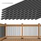 Muzata 50 Pack 32" Black Aluminum Round Deck Balusters WT15