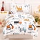 PERFEMET Construction Toddler Bedding Set for Boys, 4 Pieces
