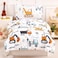 PERFEMET Construction Toddler Bedding Set for Boys, 4 Pieces
