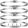 Oudain 4 Pack Sign Mounting Bracket, Adjustable 4-15" Metal Clamp Band