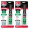 J-B Weld InstantWeld 2 Pack - Clear, 2 Minute Set Epoxy Adhesive, Static Mixer No Mess Application - 14ml