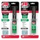 J-B Weld InstantWeld 2 Pack - Clear, 2 Minute Set Epoxy Adhesive, Static Mixer No Mess Application - 14ml