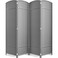 Sorbus Foldable Room Divider, Mesh Privacy Screen (4 Panel, Light Gray
