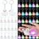 Deekin 48 Pcs Mini Glitter Rubber Duck Keychain Bulk, Stylish and Clear