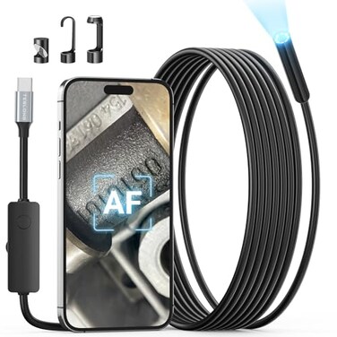 Teslong 2.0MP USB-C Auto Focus Borescope for PlumbingWall Inspections