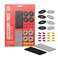PLUS PLUS Accessory Pack, GrayBlack - 2 Baseplates, 8 Wheels