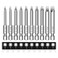 MulWark Robertson Square Allen Wrench Drill Bits Set 10PC Screwdriver Bit Set, 2.3" Long 1/4" Diameter Quick Release Shank Magnetic Square Drive Bit Set for Assembling Furniture