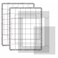 Briartw Sticky Non-Slip Flexible Gridded Stamp Mats Grid Sheets 2 PCS Low Stick Mat and 1 Blending Buddy Set,Laser Template with Stuckable Hole,Multi-Use Tack Adhesived Sheet Scrapbooking Craft Access