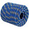 DerziNet Double Braided Arborist Rigging Rope, 1/2" x 50 ft Strength Bull Rope, 48-Strand Polyester Static Rope for Tree Work, Pulling, Towing, Swing(Blue