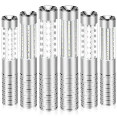 Czgor Bottle Service Light 6 Pack, Rechargeable LED Strobe Baton Lights