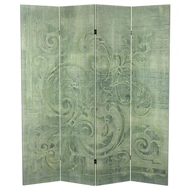 Red Lantern 6 ft. Tall Double Sided Sunlit Memories Canvas Room Divider, Siren Song