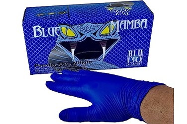 BLACK MAMBA Blue Mamba Super Strong Nitrile 100 Glove Box (Extra Large