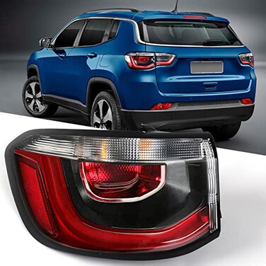 Huray Left Outer Tail Light Fit for Jeep Compass 2017-2021 LH