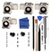 iParto Metal Version Replacement Latches for Nintendo Switch/Switch OLED Joycon Lock Buckles for NS Switch with Screws Springs for Latches