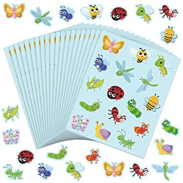 Frienda 480 Pcs Spring Insect Ladybug Stickers Bulk for Kids