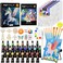 Nicpro 72PCS Kids Painting Set with Pattern Canvas for Beginner Students